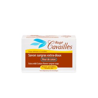 SAVON SURGRAS EXTRA DOUX-FLEUR DE COTON 150g
