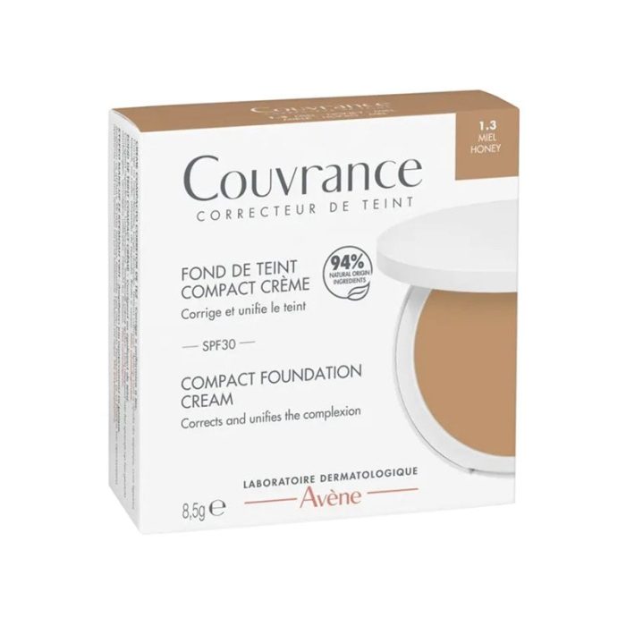 AVENE COUVRANCE COMPACT FOUNDATION CREAM HONEY 8.5G AVENE COUVRANCE COMPACT FOUNDATION CREAM HONEY 8.5G