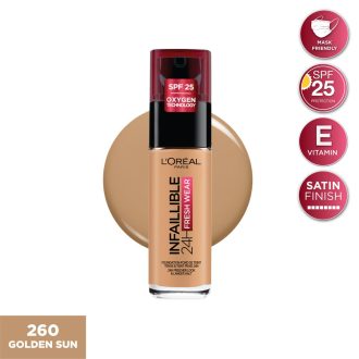 OMP Infallible 24H Liquid Fdt 260 Golden Sun